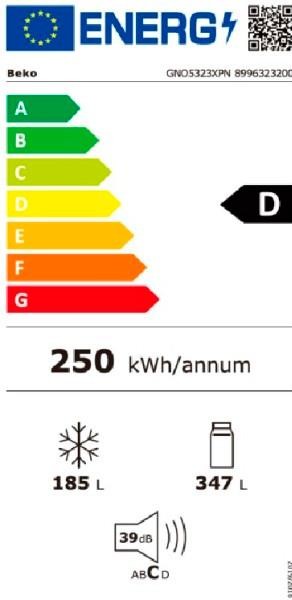 Etiqueta de Eficiencia Energética - GNO5323XPN