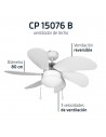 Ventilador Techo  - Orbegozo CP15076B,  Blanco, 80cm
