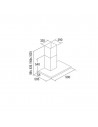 Campana Cata - Sygma BK II 9000, 90cm, 65 dB, Negro