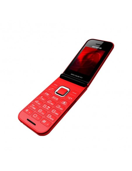 Teléfono Móvil - Aiwa FP-24, Rojo