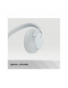 Auricular Diadema - Sony WH-CH700N, Cancelación ruido (Noise Cancelling), Blanco, Bluetooth
