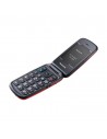 Teléfono Móvil - Panasonic  KX-TU550EXR, Rojo, Personas Mayores