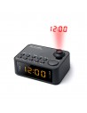 Radio Despertador - Muse M-178 P, Negro, Proyector