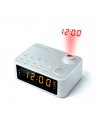 Radio Despertador - Muse M-178 PW, Blanco, Proyector