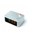 Radio Despertador - Muse M-178 PW, Blanco, Proyector