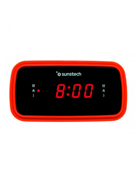 Radio Despertador - Sunstech FRD60, Rojo