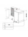 Lavavajillas Libre Instalación -Whirlpool W7F HP33 X, 15 servicios, 43 dB, 60 cm, 3ªBandeja, Inox