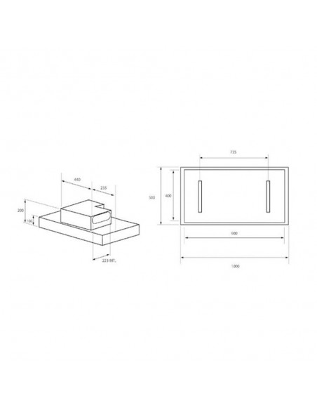 Campana Isla - Haier HACI100RCS6X,...