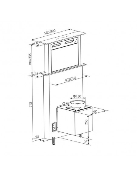 Campana Sobremesa - Haier HADD9SS6B,...