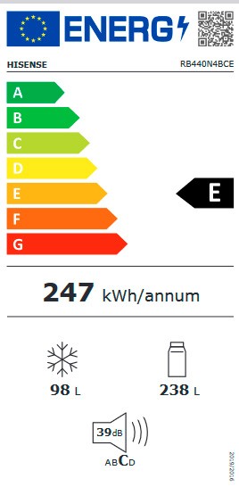 Etiqueta de Eficiencia Energética - RB440N4BWE