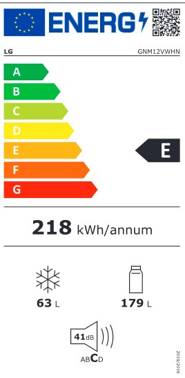 Etiqueta de Eficiencia Energética - GNM12VWHN