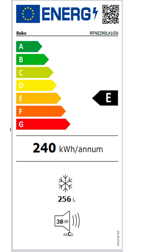 Etiqueta de Eficiencia Energética - RFNE290L41GN