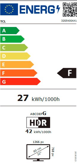 Etiqueta de Eficiencia Energética - 32S5400A