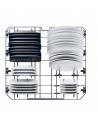 Lavavajillas Libre Instalación - Haier XF 4A4M4PA, 14 servicios, 44 dB, 60 cm, 3ªBandeja, Antracita