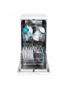 Lavavajillas Libre Instalación - Candy CF0C7SB0FW, 10 servicios, 47 dB, 45 cm, Blanco