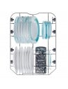 Lavavajillas Libre Instalación - Candy CF0C7SB0FX, 10 servicios, 47 dB, 45 cm, Inox