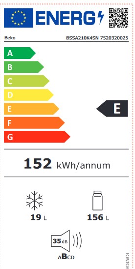 Etiqueta de Eficiencia Energética - BSSA210K4SN