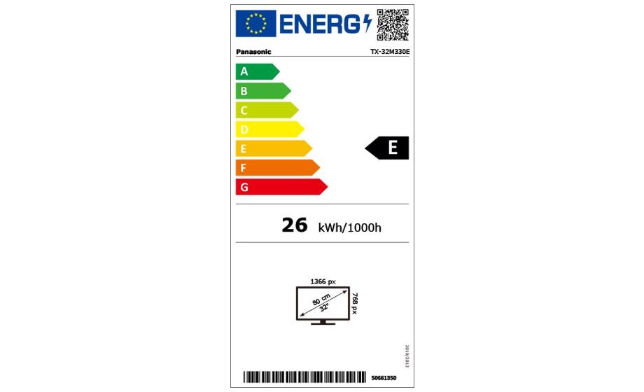 Etiqueta de Eficiencia Energética - TX-32M330E