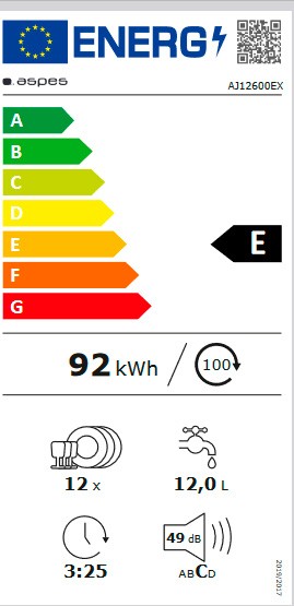 Etiqueta de Eficiencia Energética - AJ12600EX