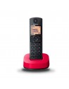 Teléfono Fijo - Panasonic KX-TGC310SPR, Rojo, Función Bloqueo