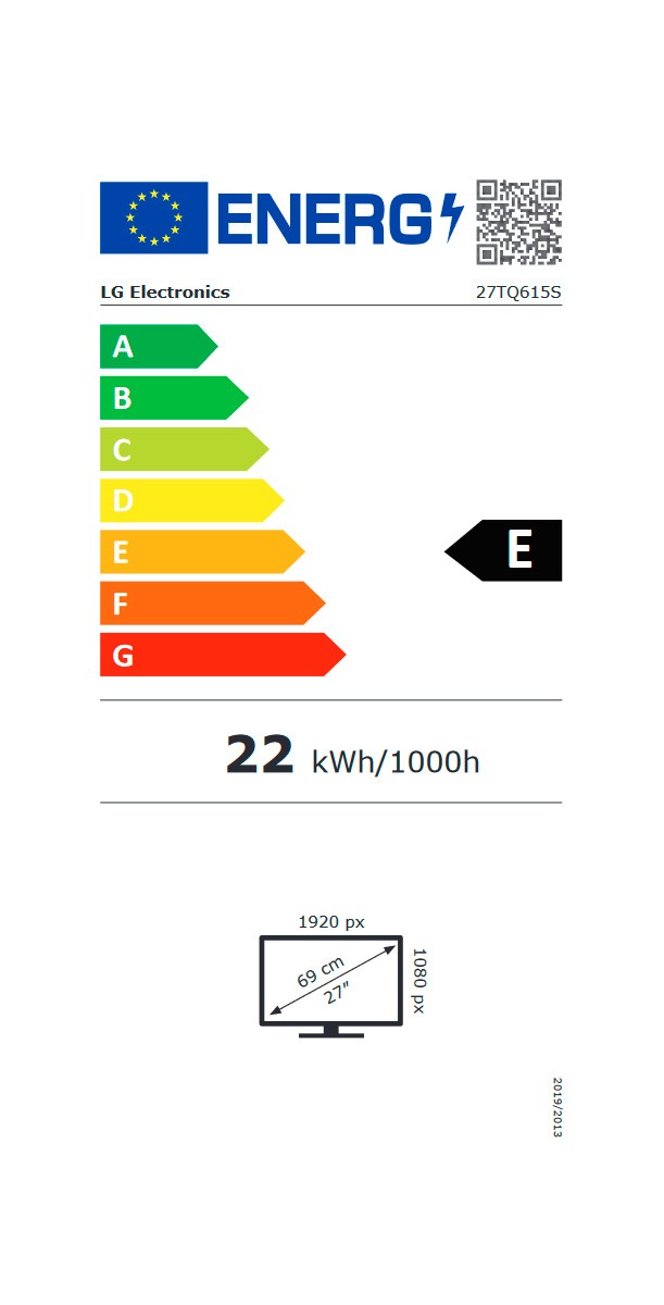 Etiqueta de Eficiencia Energética - 27TQ615S-WZ
