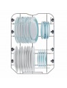Lavavajillas Integrable - Candy RapidÓ CI1C7SB1FA, 11 servicios, 47 dB, 45 cm