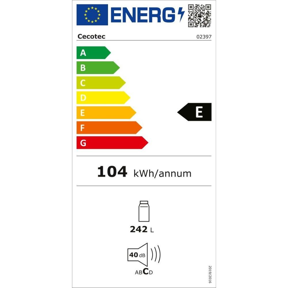 Etiqueta de Eficiencia Energética - 2397