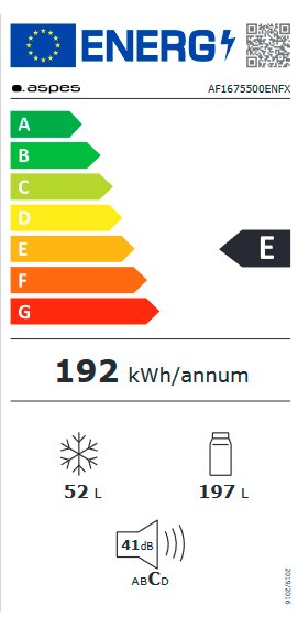 Etiqueta de Eficiencia Energética - AF1675500ENFX