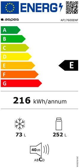 Etiqueta de Eficiencia Energética - AF17600ENF