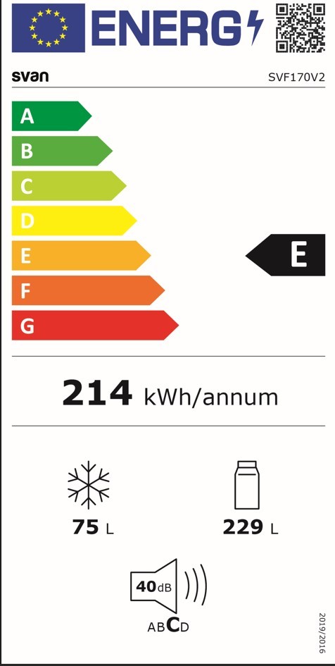 Etiqueta de Eficiencia Energética - SVF170V2