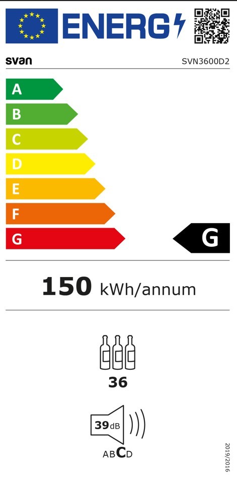 Etiqueta de Eficiencia Energética - SVN3600D2
