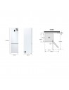 Combi Libre Instalación - Samsung RB38C672CWW/EF, Blanco, 2,03 metros,  No-Frost, Wi-Fi