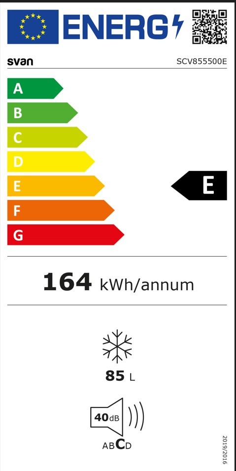 Etiqueta de Eficiencia Energética - SCV855500E