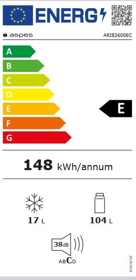 Etiqueta de Eficiencia Energética - ARI82600EC