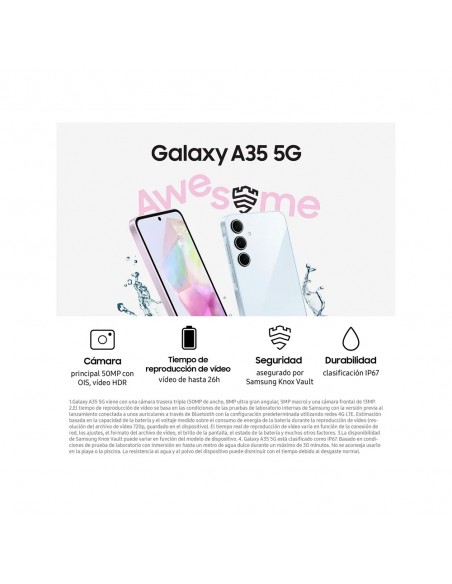 Smartphone - Samsung A35 5G, 6.6",...