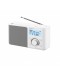 Radio Despertador - SONY XDR-S61D, Pantalla LCD, Blanco