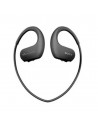 Auriculares Inalámbricos MP3 - SONY NW-WS413 4 GB, Resistente al agua, Negro
