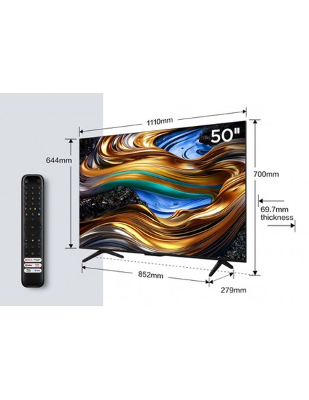 TV LED - TCL 50P755, 4K, HDR10,...