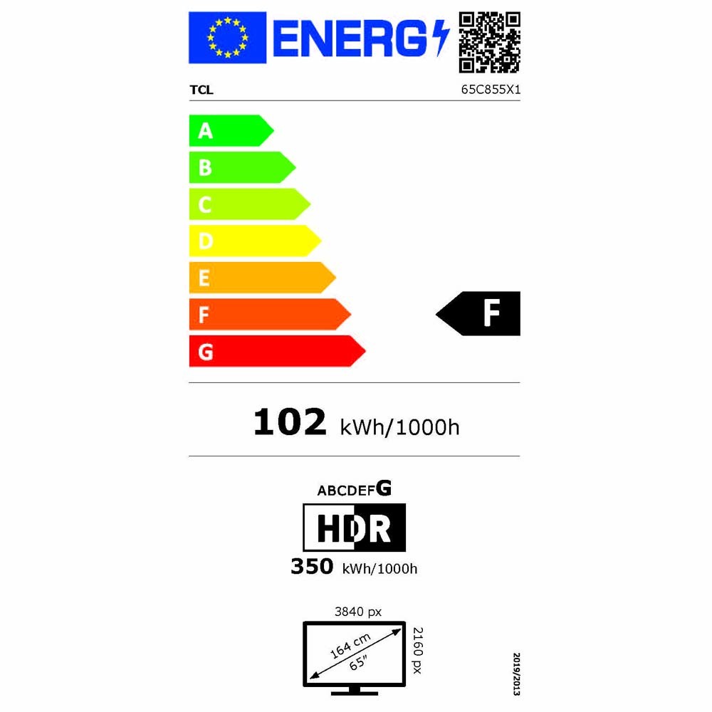 Etiqueta de Eficiencia Energética - 65C855