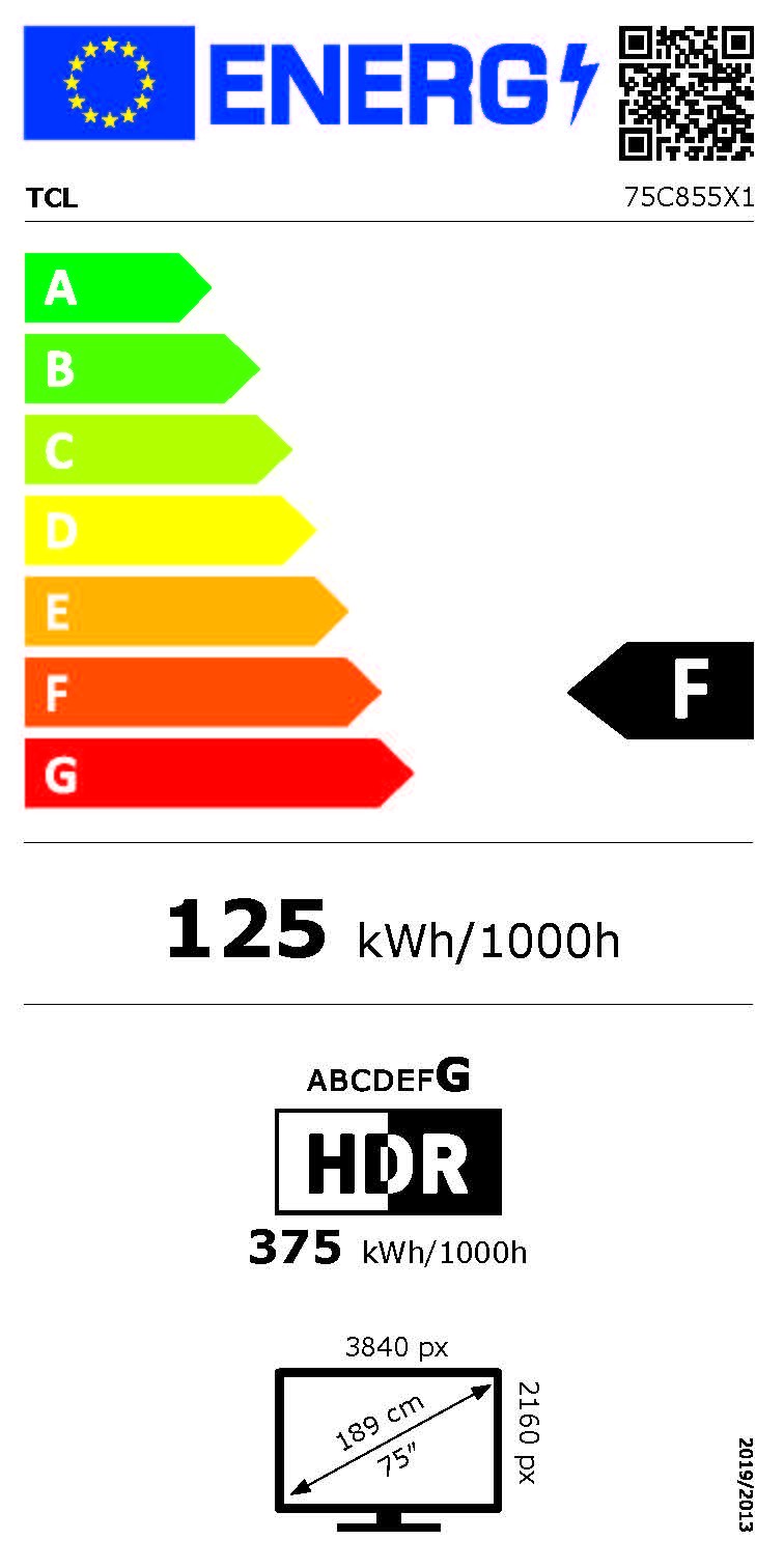 Etiqueta de Eficiencia Energética - 75C855