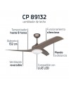 Ventilador Techo - ORBEGOZO CP89132, 60W, 132 cm