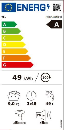 Etiqueta de Eficiencia Energética - FF0914WA0ES