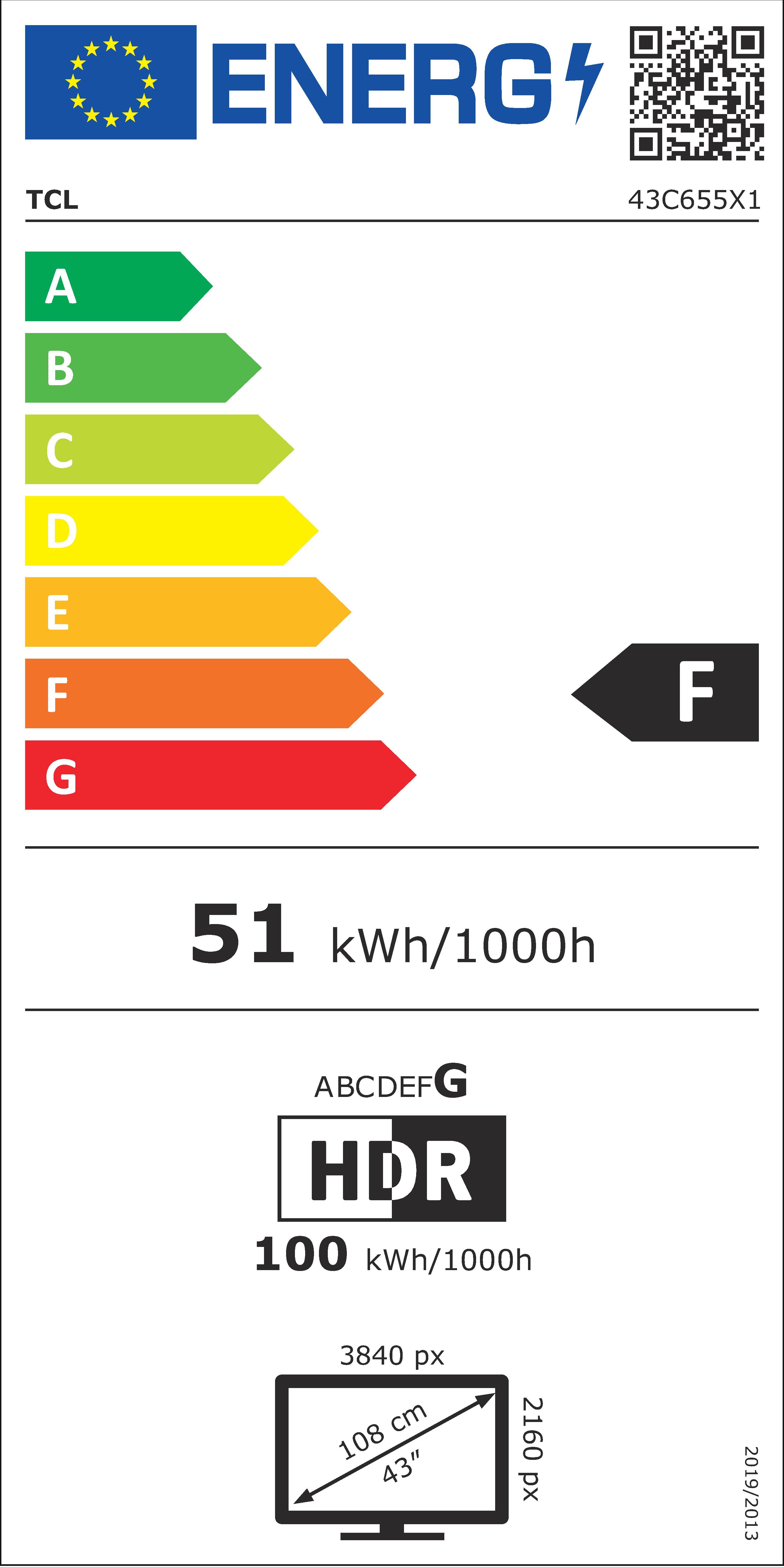 Etiqueta de Eficiencia Energética - 43C655