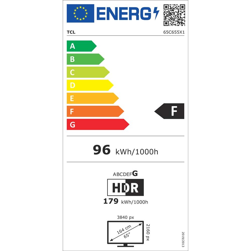Etiqueta de Eficiencia Energética - 65C655
