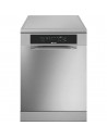 Lavavajillas Libre Instalación - SMEG LVS345CQSX, Inox, 14 servicios, Tercera Bandeja, Inox