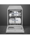 Lavavajillas Libre Instalación - SMEG LVS345CQSX, Inox, 14 servicios, Tercera Bandeja, Inox