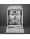 Lavavajillas Libre Instalación - SMEG LVS345CQSX, Inox, 14 servicios, Tercera Bandeja, Inox