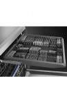 Lavavajillas Libre Instalación - SMEG LVS345CQSX, Inox, 14 servicios, Tercera Bandeja, Inox