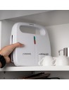 Sandwichera - ORBEGOZO SW4915, 800W, Blanco