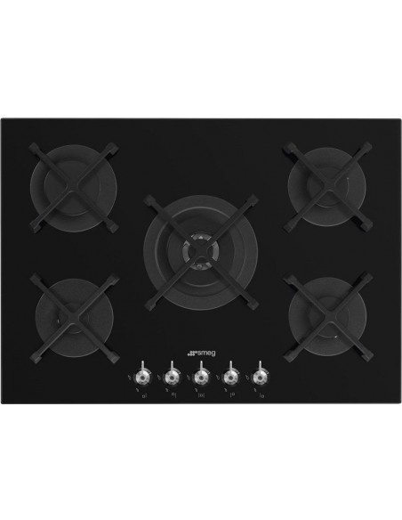 Placa Gas - SMEG PV375N, Cristal...